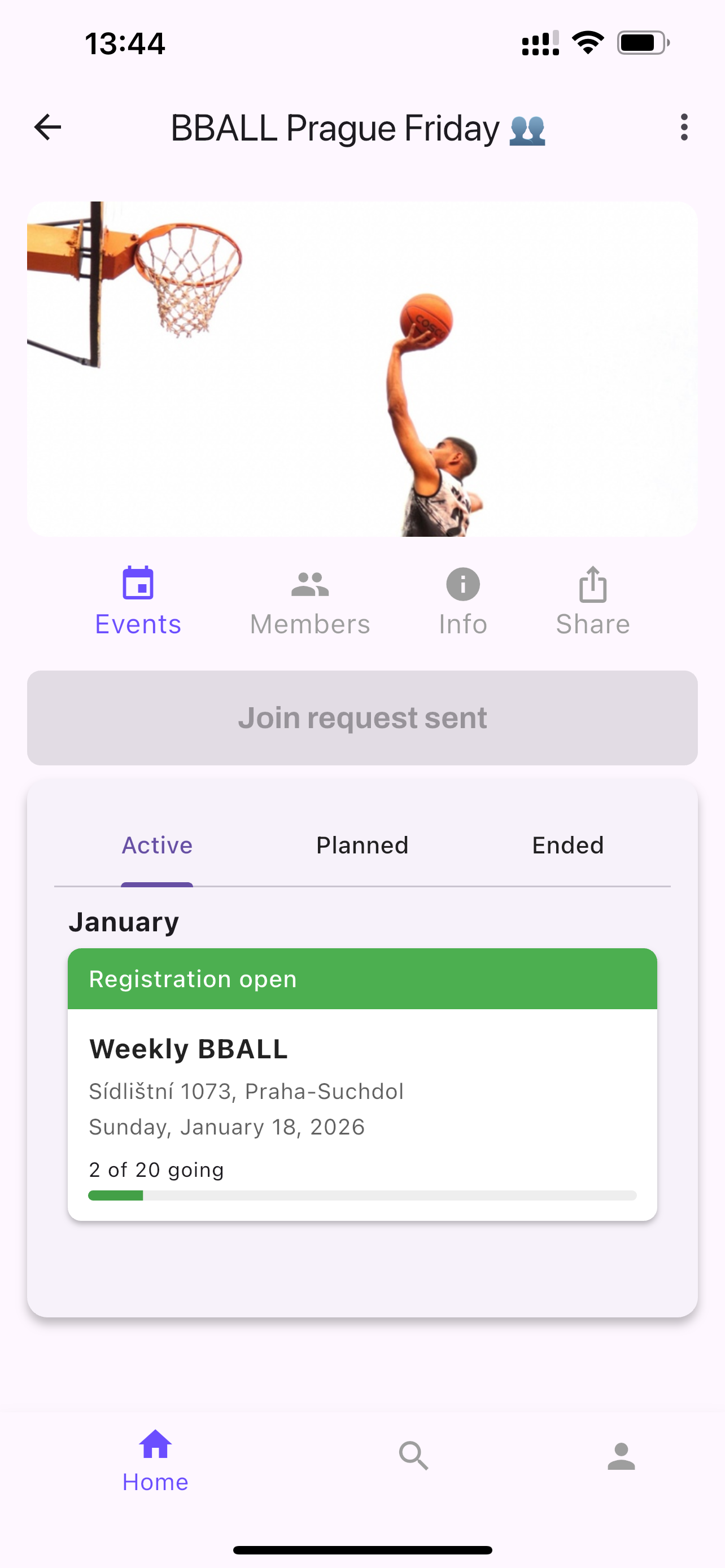 Event Details Screen
